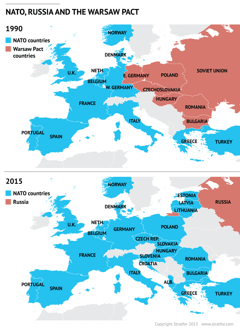 NATO expansion 1990 to 2015